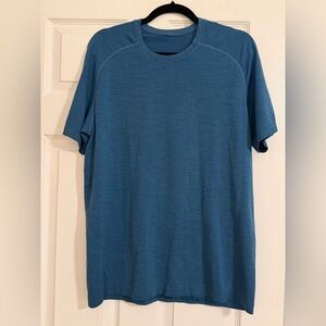 Lululemon Men's Metal Vent Tech Crew Neck T-Shirt - Teal Blue